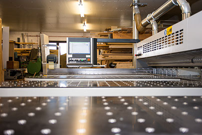 Tischlerei Kuhlmann-Ansicht der CNC Fräse
