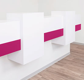 Tischlerei Kuhlmann-Referenz-Detail-Ansicht von der Empfangstheke